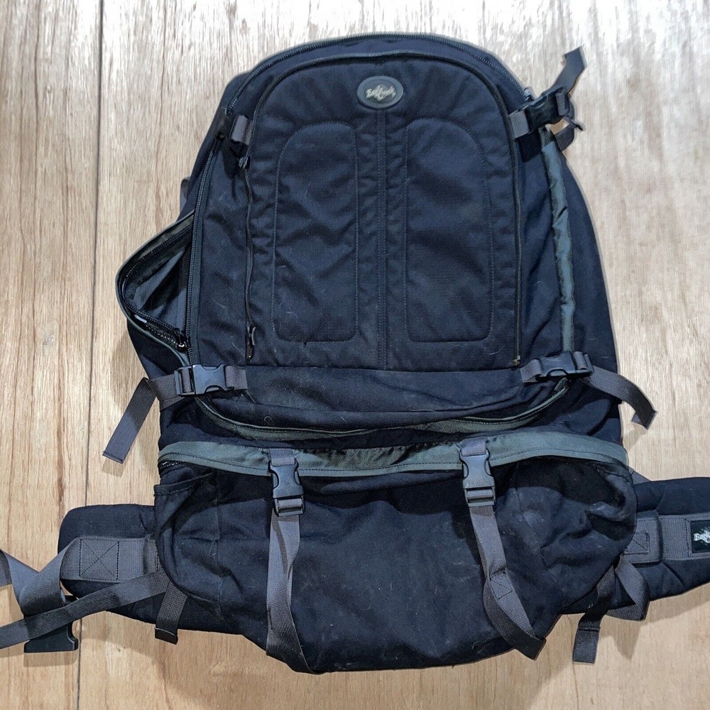 VTG‎ Eagle Creek Travel Gear Black Luggage Hiking Camping Backpack Bag Hard Back